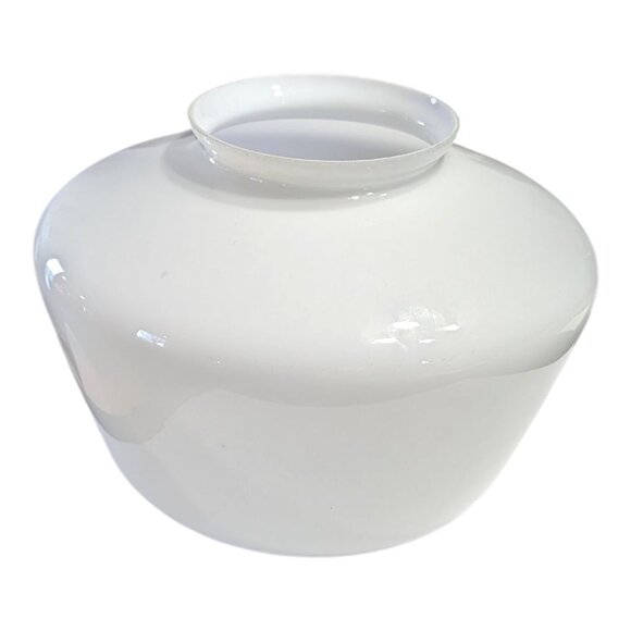 School House Light Globe White Milk Glass Ceiling Light Globe 8" Farmhouse VTG - Picture 5 of 8